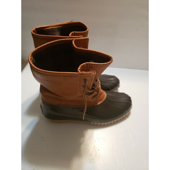 The Original Duck Boot Womens Arianna Tan Rain Boots 9 Medium - Picture 6 of 6